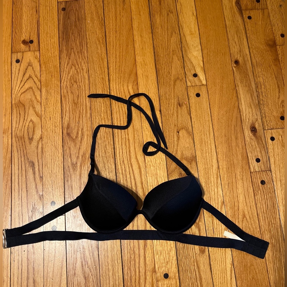 Victoria’s Secret Black Bikini Swim Top Size 34 D